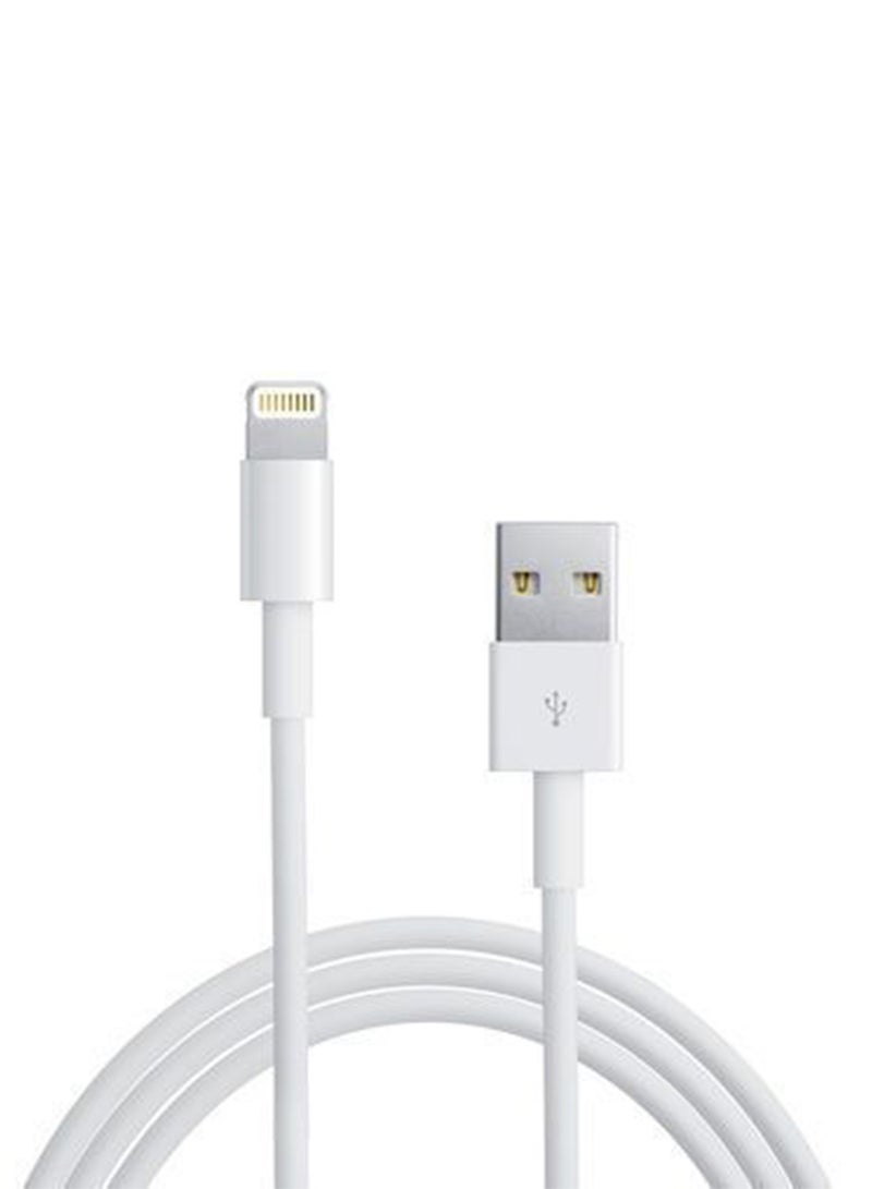 موز كابل شحن USB لهاتف أبل آيفون 5 أبيض - Image 2
