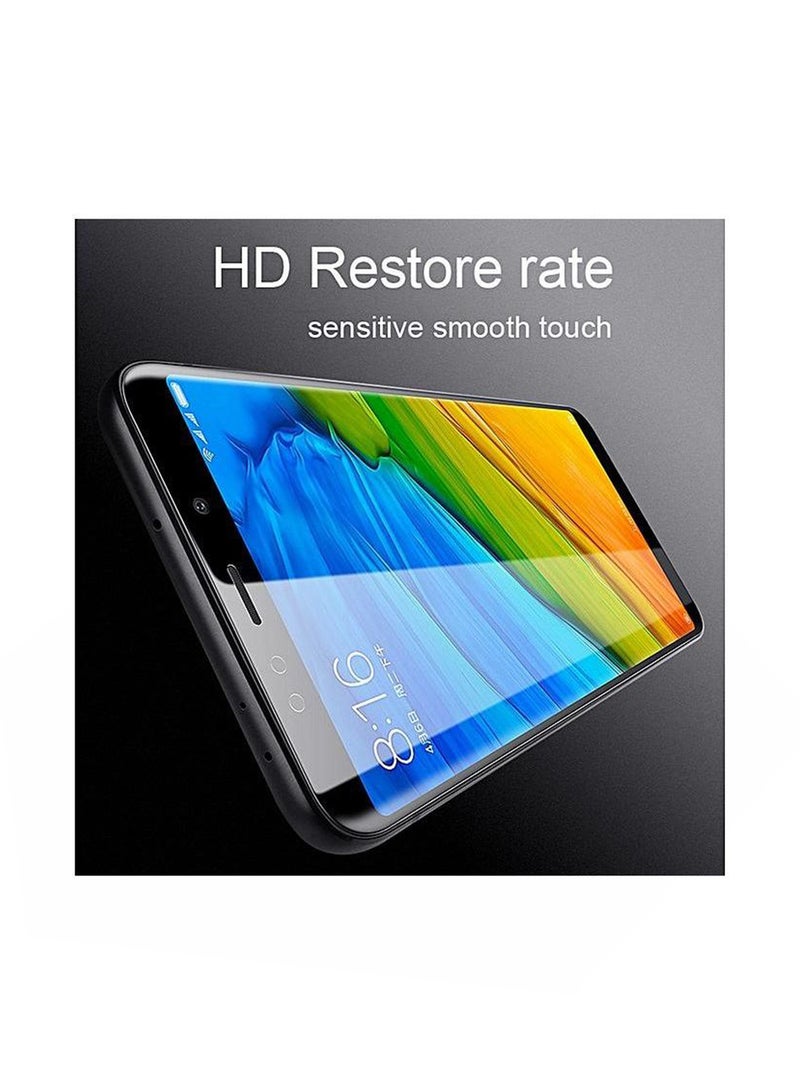 Muzz - Tempered Glass Screen Protector For Xiaomi Redmi 5 Plus Black/Clear - Image 1