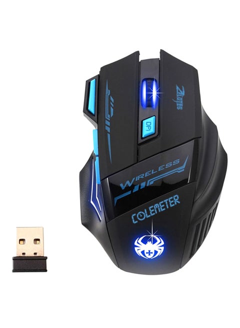 7D Wireless Optical Gaming Mouse Black