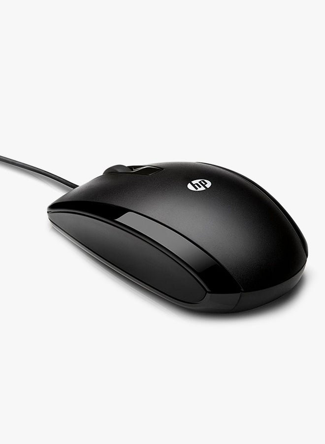 HP - X500 Wired Optical Sensor Mouse Black - Image 1