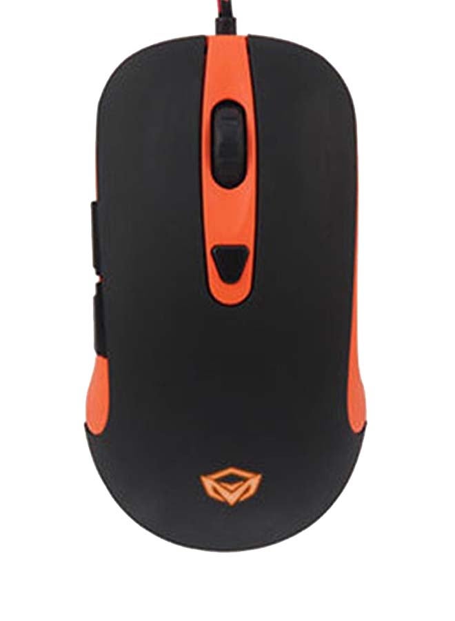 Meetion - GM30 Wired Optical Gaming Mouse Black/Orange - Image 1