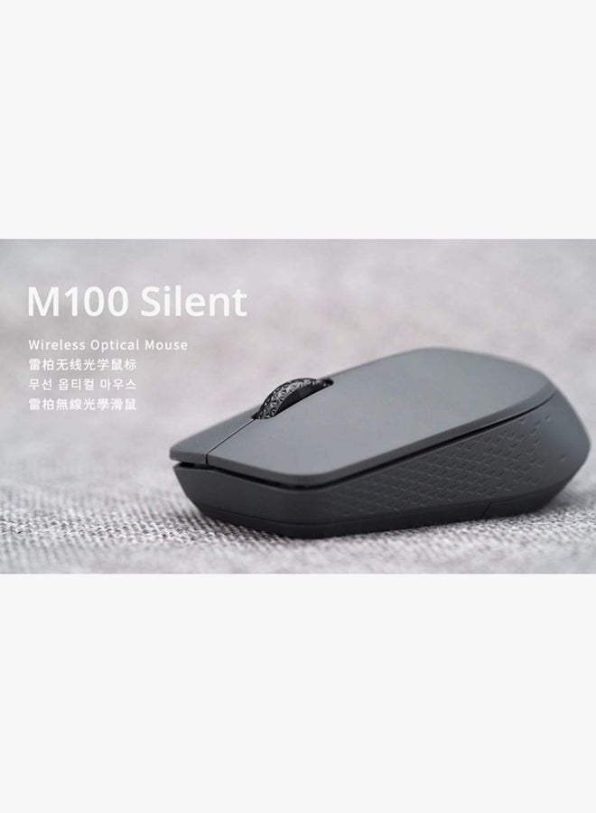 Rapoo - M100 Silent Multi-Mode Wireless Mouse Grey - Image 1