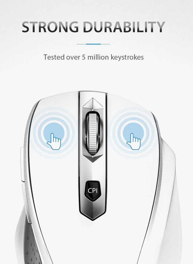 VicTsing - MM057 Wireless Mouse For Computer White - Image 1