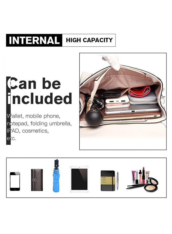 ميس لولو حقيبة ظهر كاجوال بتصميم متين أوف وايت - Image 4