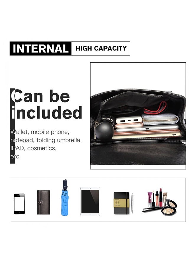 ميس لولو حقيبة ظهر كاجوال بتصميم متين أسود - Image 4