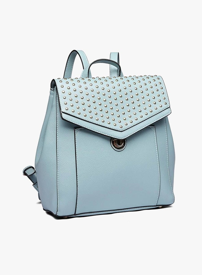 ميس لولو حقيبة ظهر كاجوال بتصميم متين أزرق فاتح - Image 2