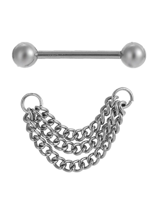 Stainless Steel Shield Body Piercing Jewelry - Image 1