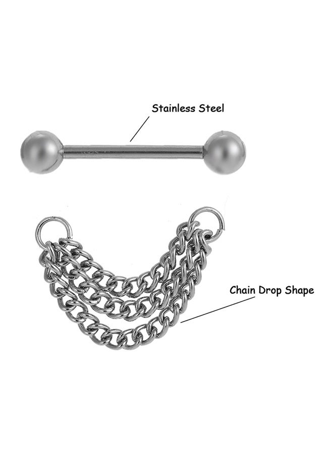 Stainless Steel Shield Body Piercing Jewelry - Image 2