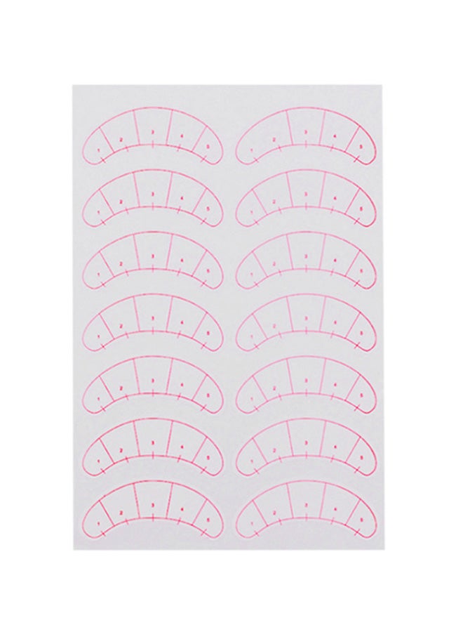 طقم وسادات للعين ثلاثية الأبعاد مكوّن من 140 قطعة. أبيض/أحمر - Image 2