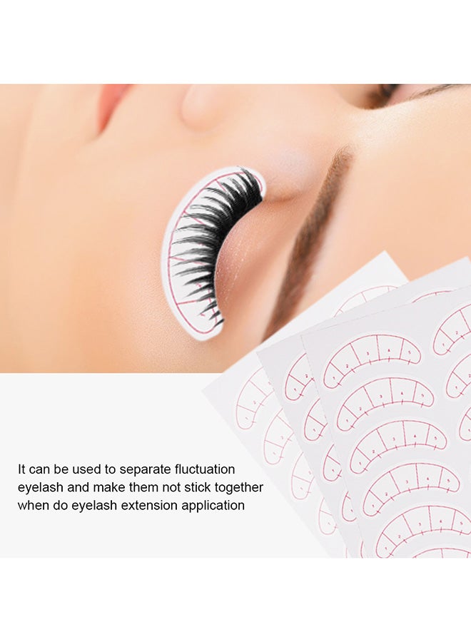 طقم وسادات للعين ثلاثية الأبعاد مكوّن من 140 قطعة. أبيض/أحمر - Image 4