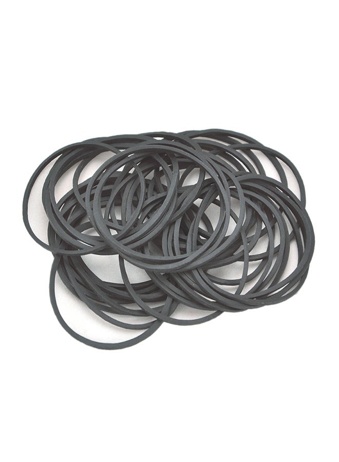 100-Piece Hair Rubber Band Set Black 1.6cm - Image 3