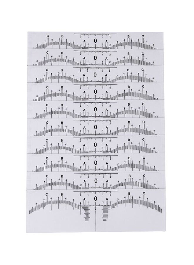 Eyebrow Ruler Sticker - Image 1