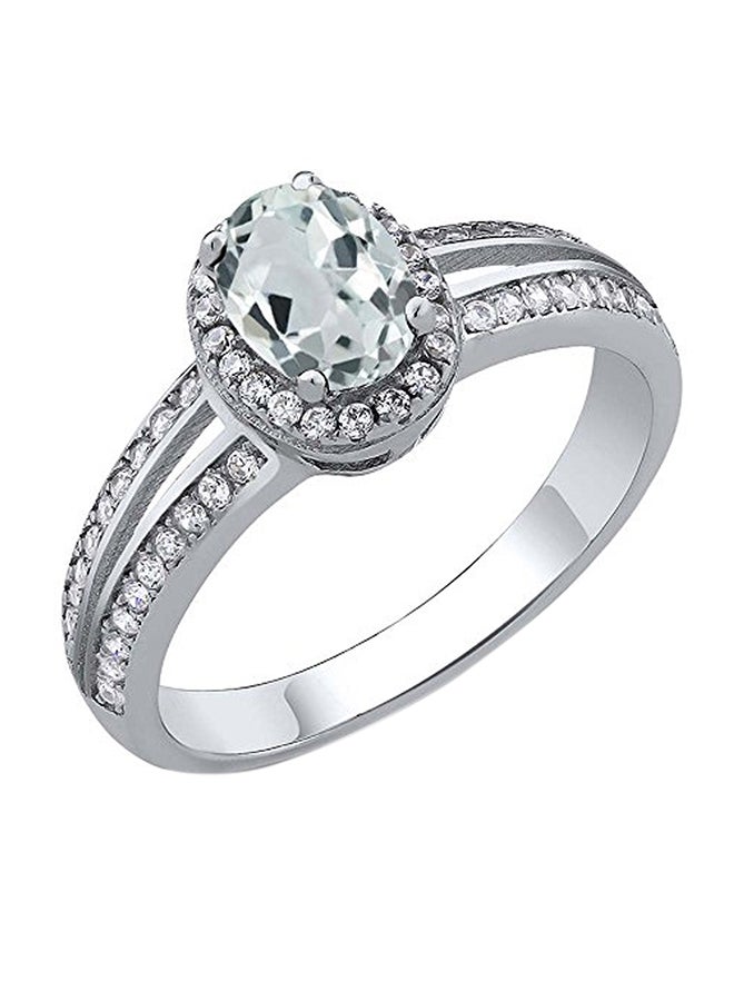 جم ستون كينج خاتم انيق من الفضة الإسترليني مزين بأحجار كريمة منوعة - Image 1