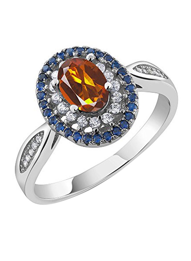 GEM STONE KING Sterling Silver Fashion Ring With Multiple Gem Stones - Image 1