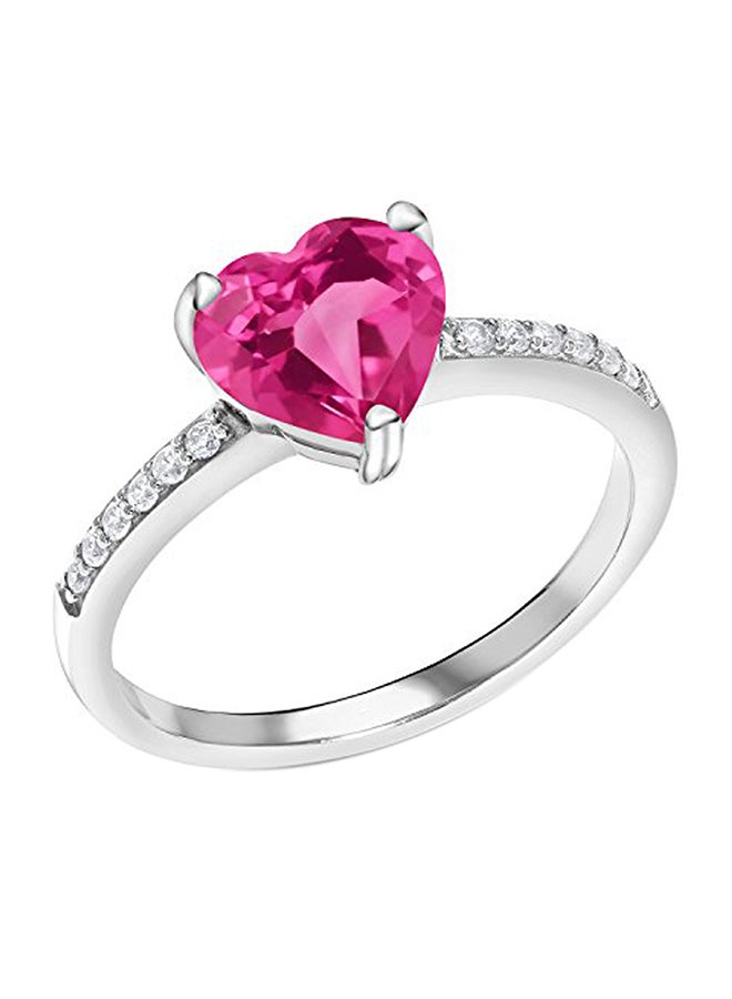 جم ستون كينج خاتم انيق من الفضة الإسترليني مزين بأحجار كريمة منوعة - Image 1