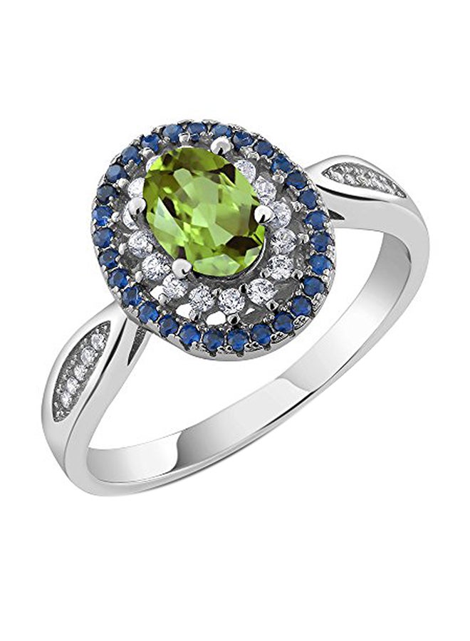 GEM STONE KING Sterling Silver Fashion Ring With Multiple Gem Stones  - Image 1