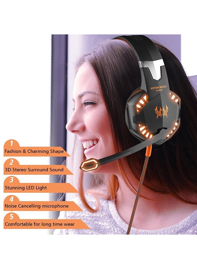 KOTION EACH G2000 Professional On-Ear Gaming Headphones With Mic For PS4/PS5/XOne/XSeries/NSwitch/PC - Image 2