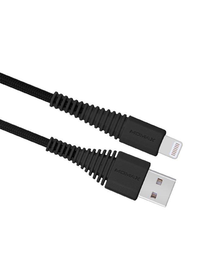 Momax - Tough Link Lightning To USB Cable Black - Image 1
