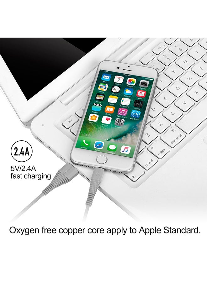 Momax - Tough Link Lightning To USB Cable Grey - Image 1