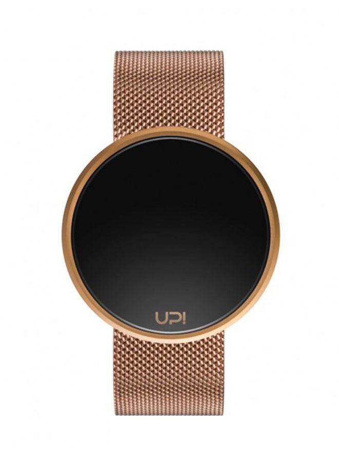 UP WATCH unisex Stainless Steel Digital Watch 1203 - 40 mm - Rose Gold