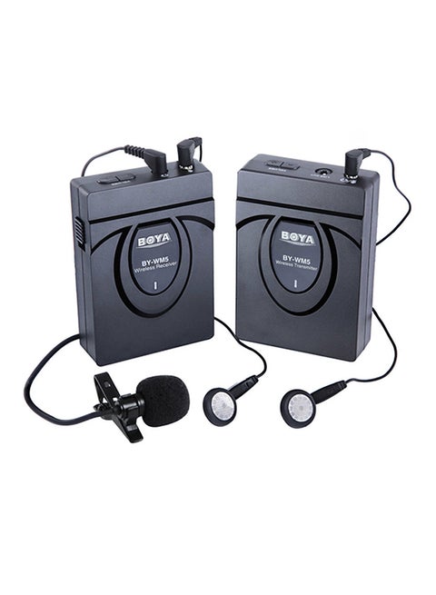 Wireless Lavalier Microphone For DSLR Camera BY-WM5 Black