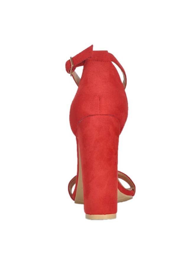 GFM Leather Buckle Closure Casual Sandals Red  - Image 4