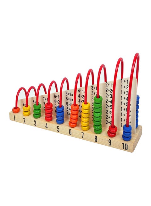Wooden Abacus Maths Counting Beads Toy 061319