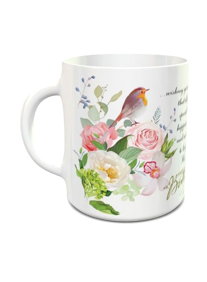 Happy Birthday Design 0101 Coffee Mug White/Pink/Green