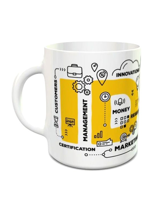 Business Concept Design Coffee Mug White/Black/Yellow