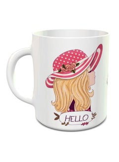 Impress Hello Sweety Printed Coffee Mug White/Pink/Yellow 