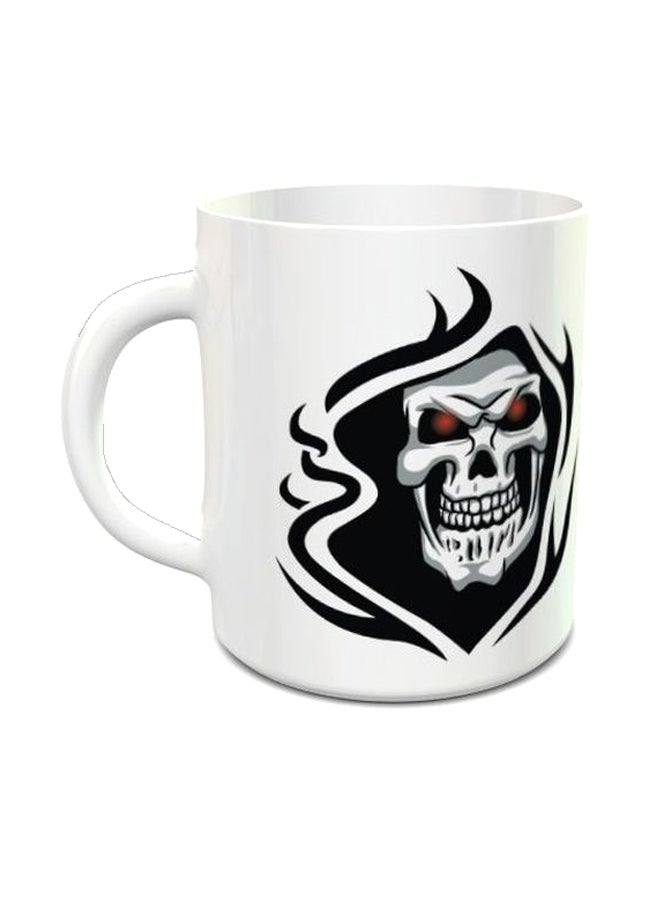 إمبريس كوب للقهوة بطبعة على شكل حاصد الأرواح أبيض/أسود/أحمر