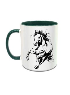 Impress Horse Printed Coffee Mug White/Black 