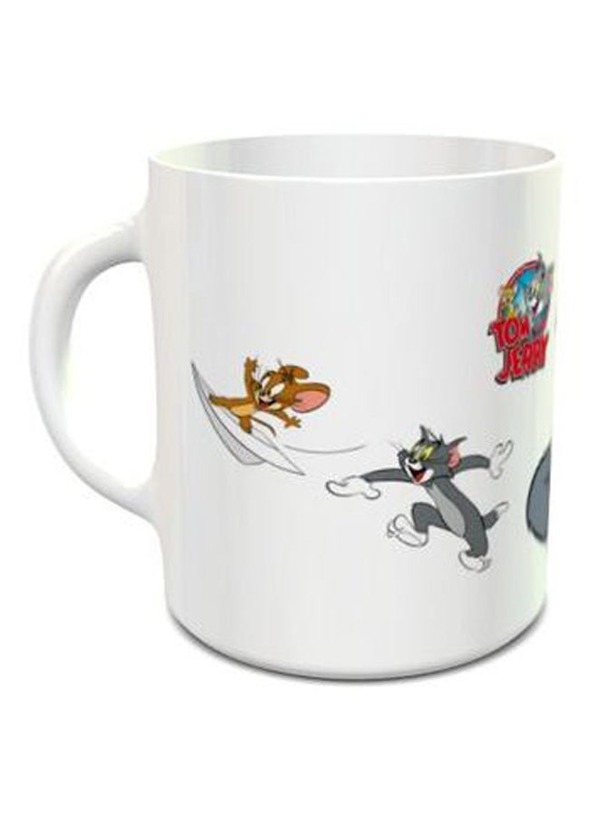 Impress Tom And Jerry Design 1001 Coffee Mug White/Grey/Red