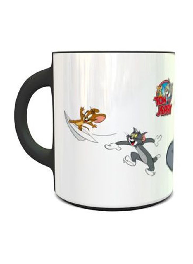 Tom And Jerry Design 1001 Magic Coffee Mug White/Grey/Red