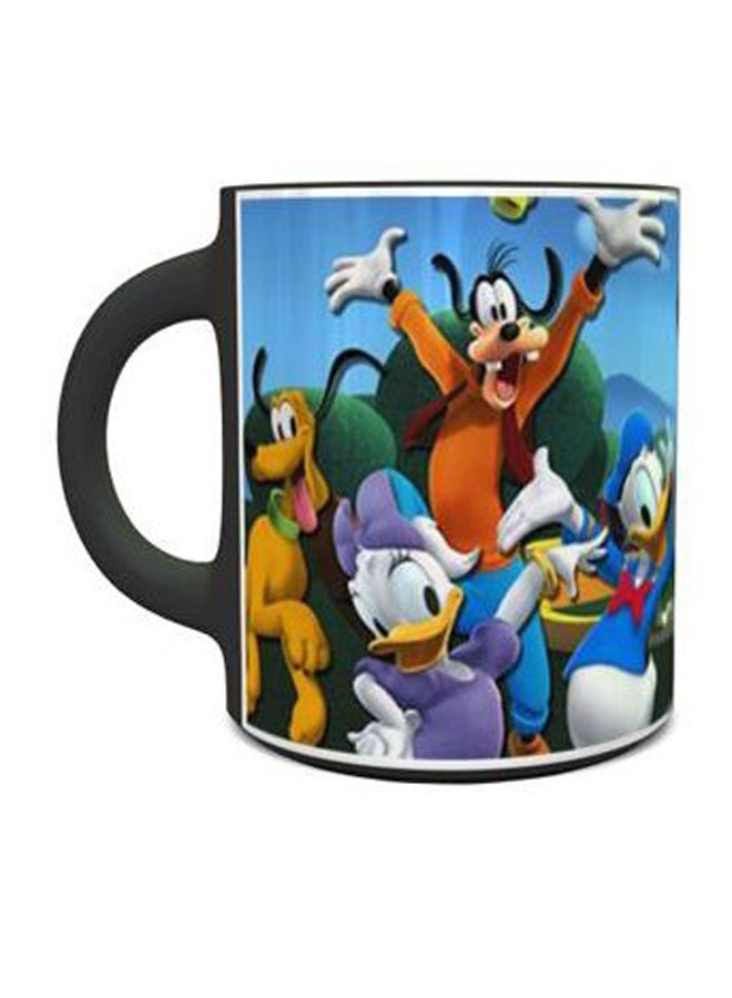 إمبريس مج قهوة مطبوع برسمة ميكي وأصحابه تصميم رقم 1001 أزرق/برتقالي/رمادي