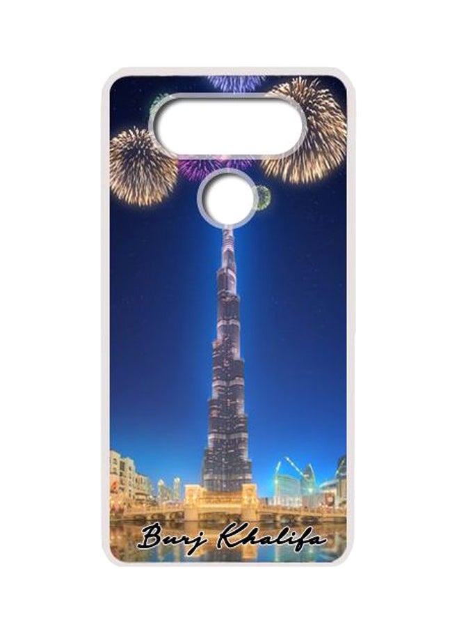 غطاء صلب بطبعة برج خليفة لهاتف LG V20 متعدد الألوان
