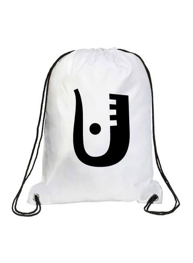 إمبريس حقيبة الظهر جوكر الرياضية مطبوع عليها حرف U أبيض/ أسود