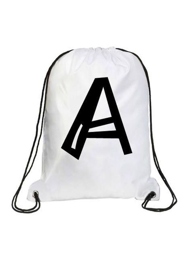 إمبريس حقيبة الظهر جوكر الرياضية مطبوع عليها حرف A أبيض/ أسود