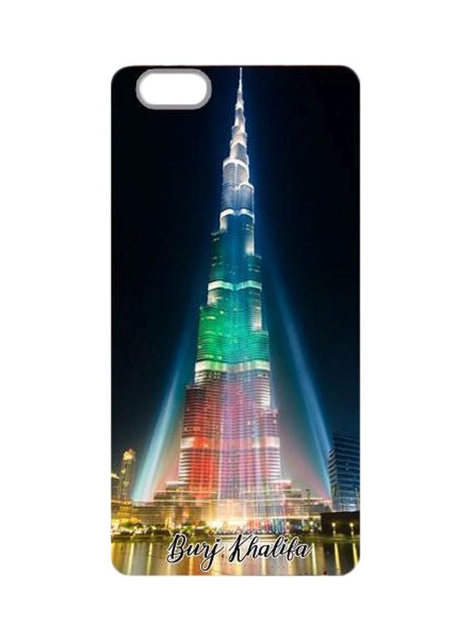 غطاء حماية صلب 104 بتصميم برج الخليفة لهاتف آيفون 6/ 6S متعدد الألوان