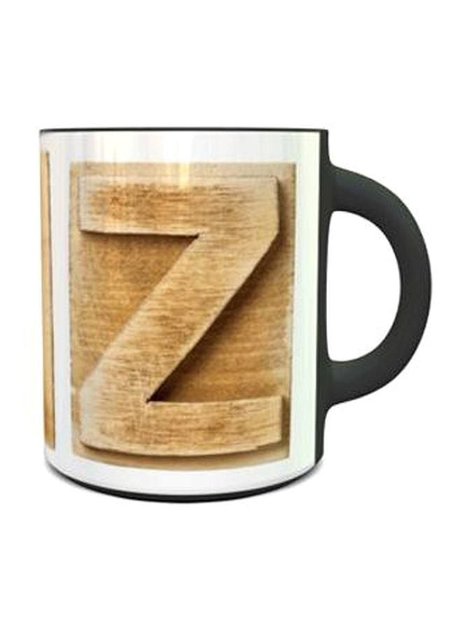 إمبريس مج رائع مطبوع بحرف Z طراز 395 أسود/ أبيض/ بني