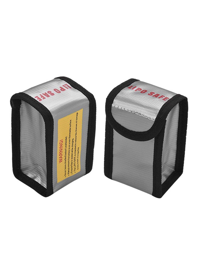 Explosion-Proof Lipo Battery Safe Bag Firepoof Waterproof Protection Bag For Charge & Storage Small SizeOs1455-22Silver  - Image 1