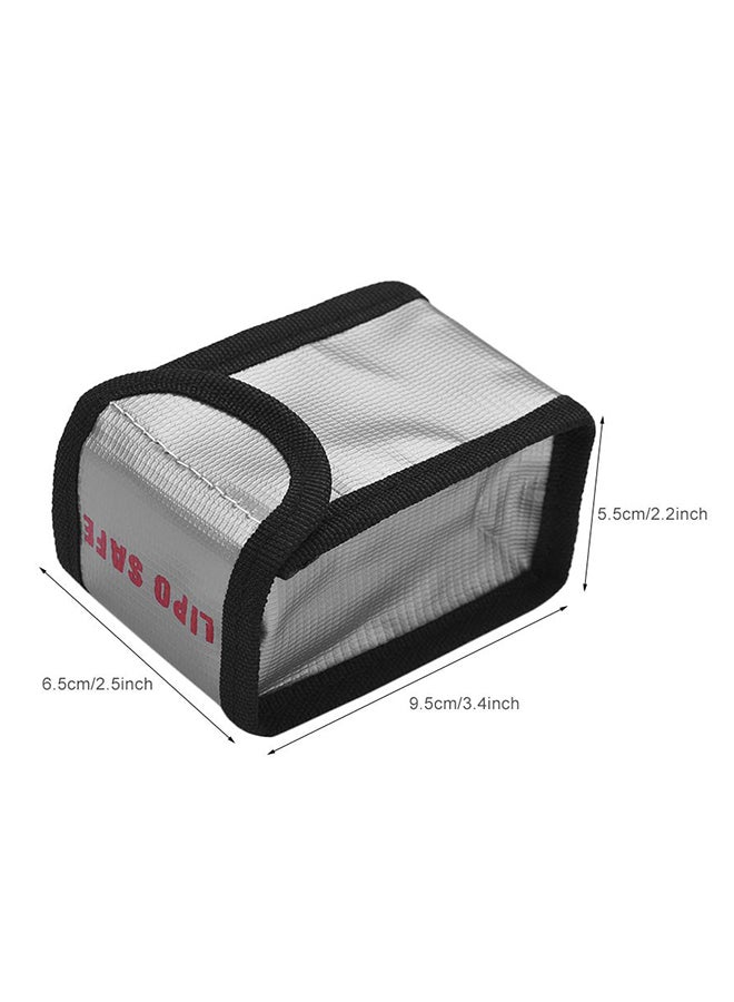 Explosion-Proof Lipo Battery Safe Bag Firepoof Waterproof Protection Bag For Charge & Storage Small SizeOs1455-22Silver  - Image 4