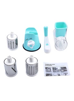 Cyber Multifunctional Tabletop Drum Grater With 3 Interchangeable Blades Blue/White  - Image 2