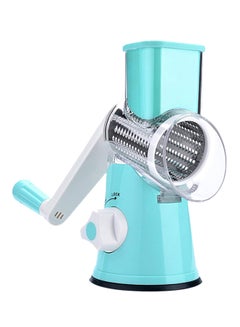 Cyber Multifunctional Tabletop Drum Grater With 3 Interchangeable Blades Blue/White  - Image 1