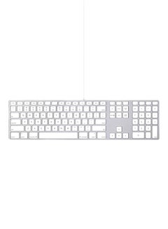 Wired Keyboard With Numeric Keys White