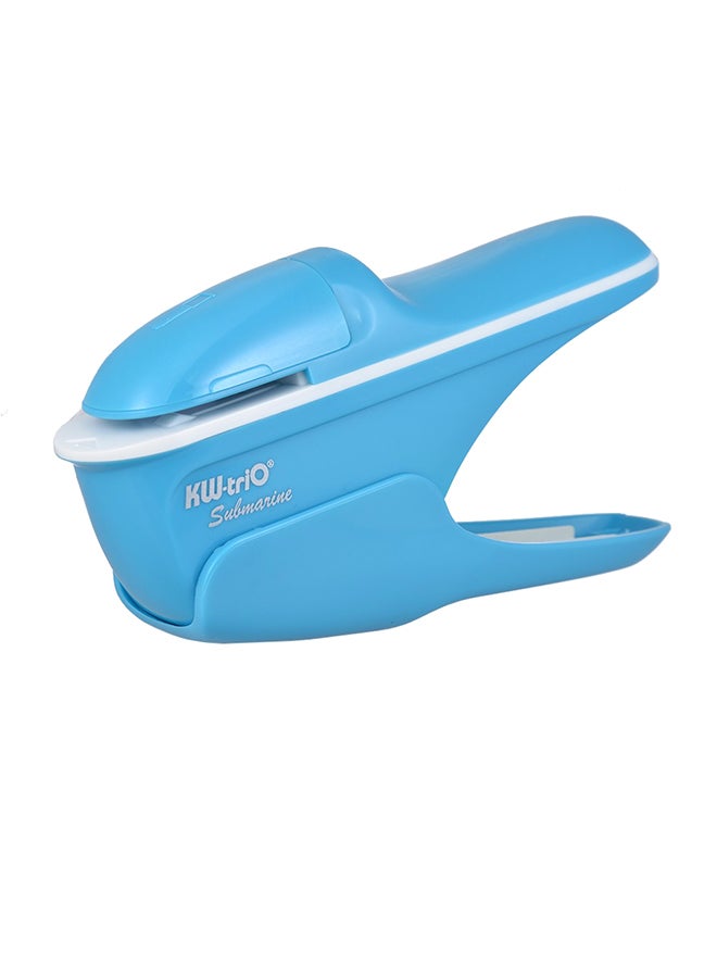 كيه دبليو تريو دباسة صغيرة محمولة باليد وآمنة بدون دبابيس أزرق - Image 1