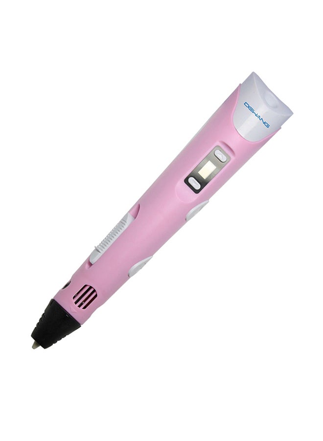 3D Printing-Pen With Adjustable Speed And Temperature (US Plug) Pink/White - Image 1