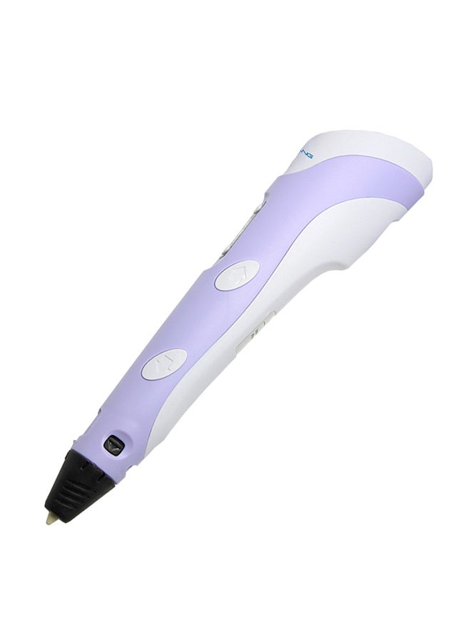 3D Printing Pen With Adjustable Speed And Temperature (UK Plug) Purple/White - Image 3