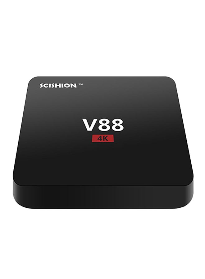 SCISHION - V88 Smart Android 6.0 TV Box EU Plug V2347EU Black - Image 1