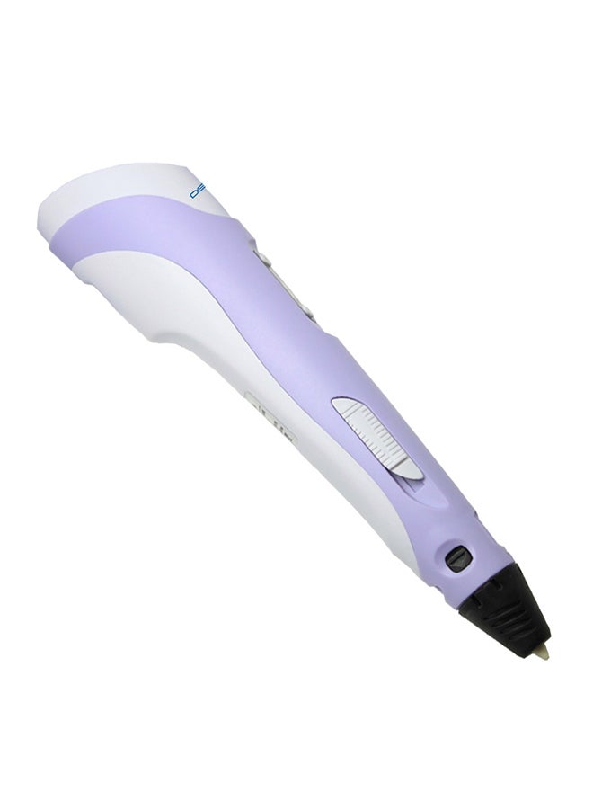 3D Printing Pen With Adjustable Speed And Temperature (AU Plug) Purple/White - Image 2